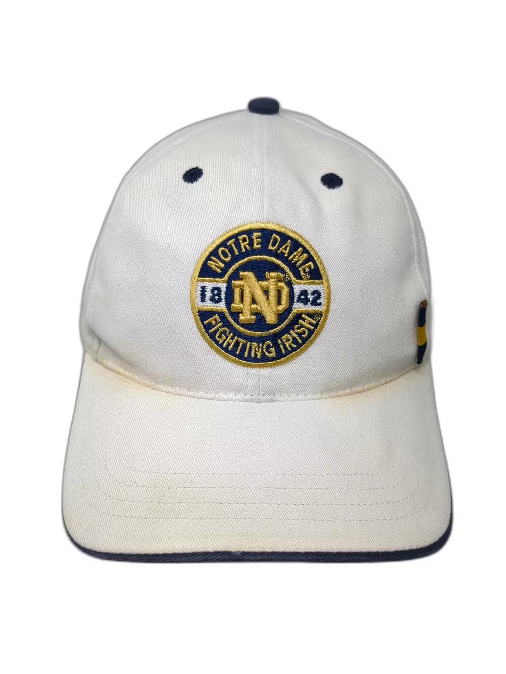Notre Dame Fighting Irish NCAA Team Edition Apparel White Cap One Size Strapback